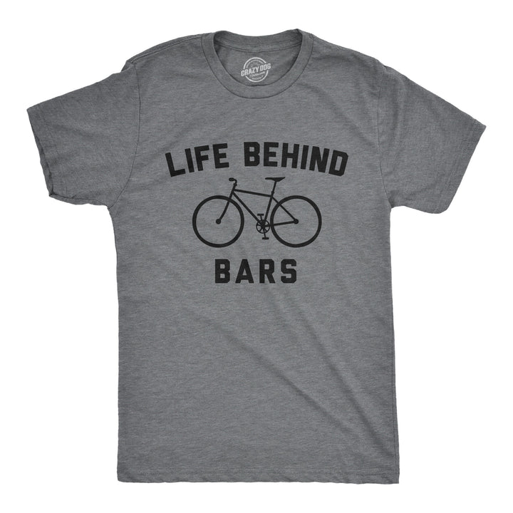 Funny Dark Heather Grey - Life Behind Bars Life Behind Bars Mens T Shirt Nerdy sarcastic Tee