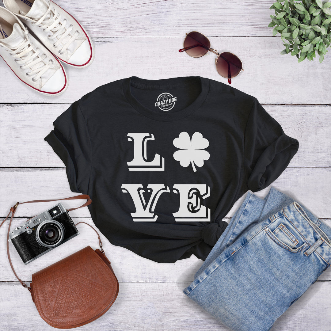 LOVE Lucky Clover Women's T Shirt