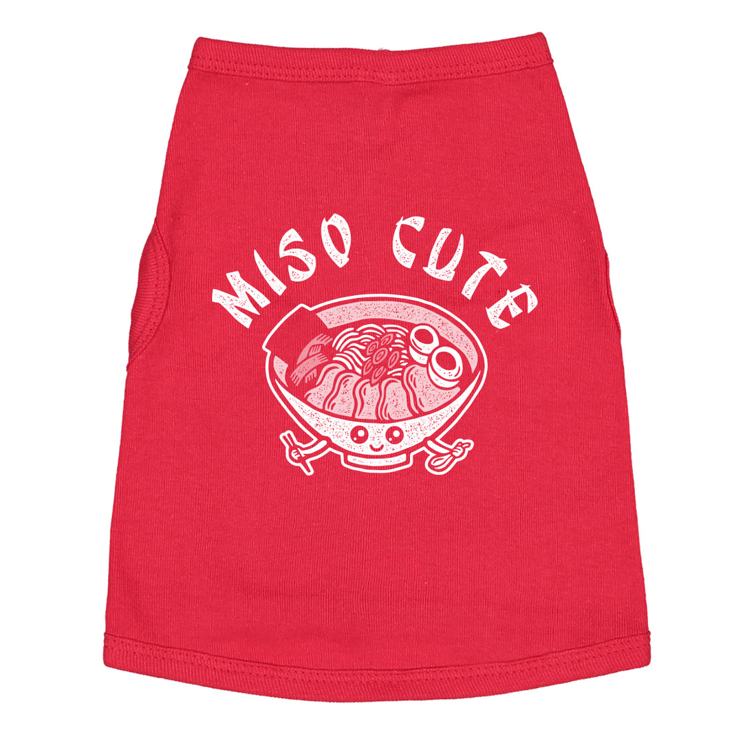 Funny Heather Red Miso Cute Dog Tee Dog Shirt Nerdy Dog food Tee