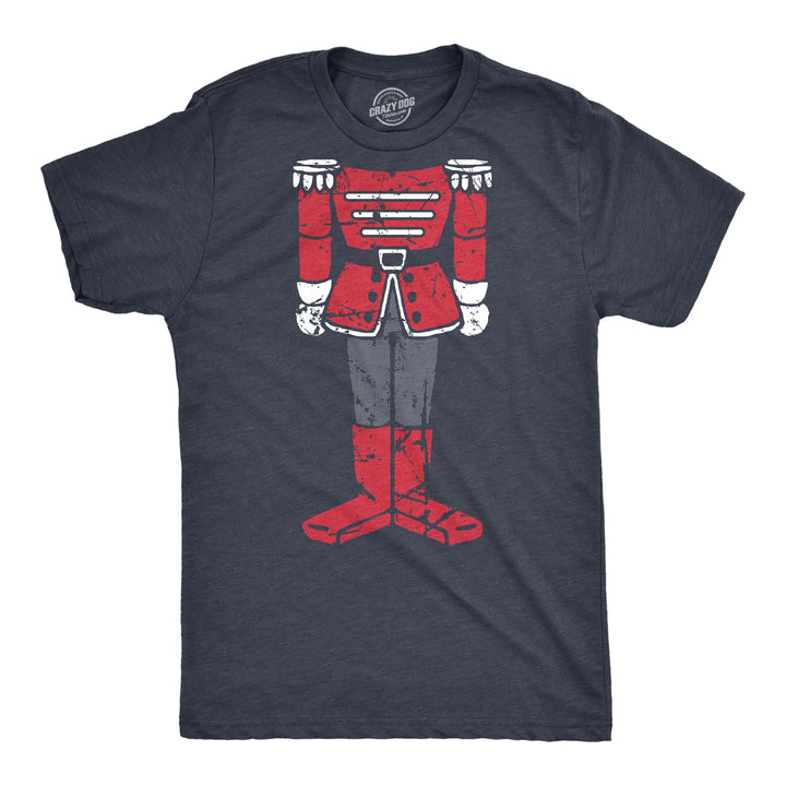 Funny Heather Navy - NUTCRACKER Nutcracker Body Mens T Shirt Nerdy Christmas Tee