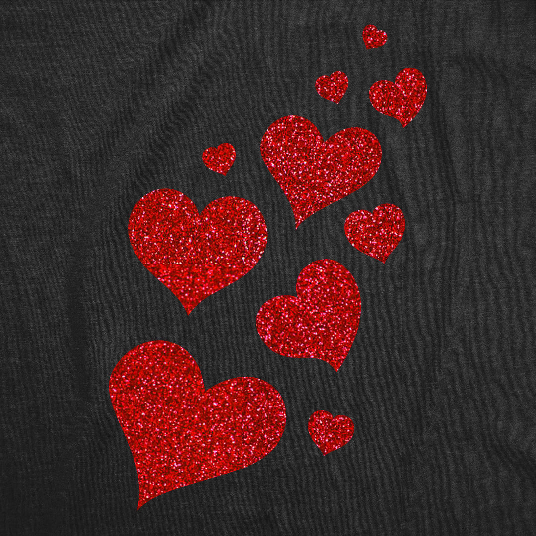 Glitter Hearts Women's T Shirt