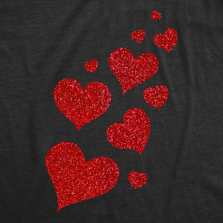 Glitter Hearts Women's T Shirt