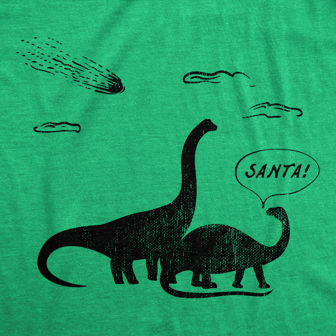 Santa Dinosaurs Men's T Shirt