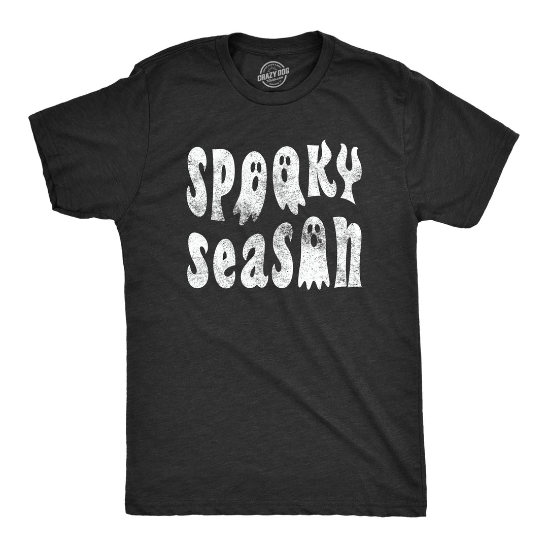 Funny Heather Black - SPOOKY Spooky Season Mens T Shirt Nerdy Halloween Tee