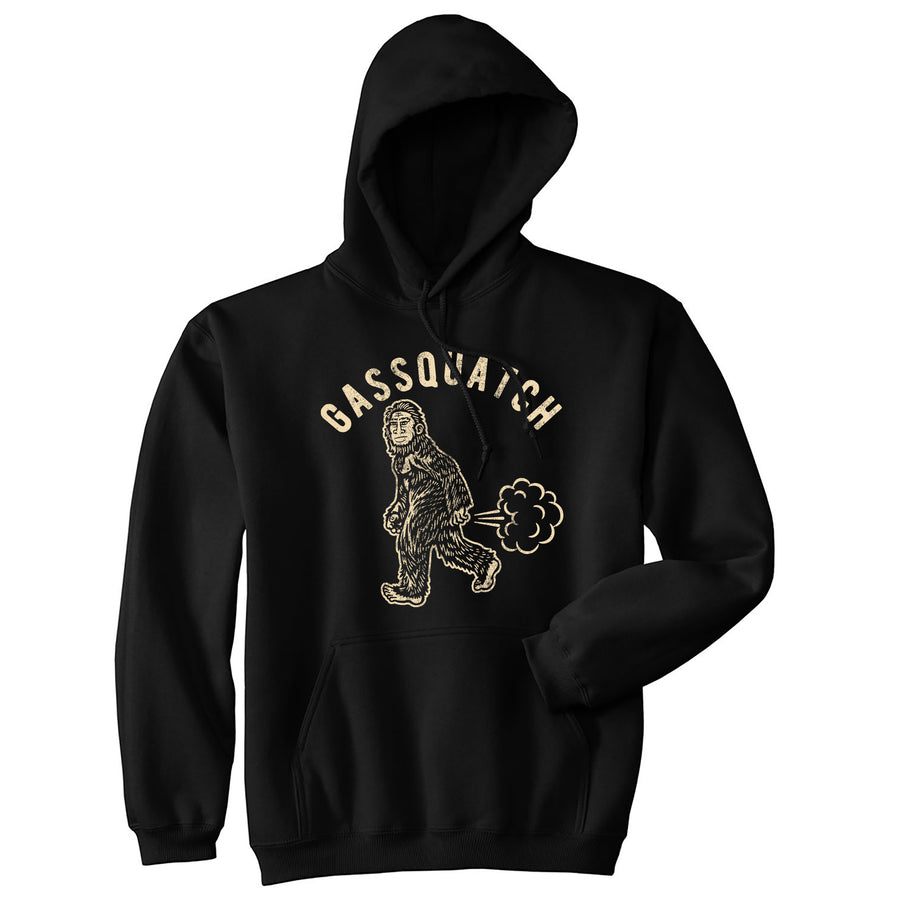 Funny Black - Gassquatch Gassquatch Hoodie Nerdy Toilet Tee