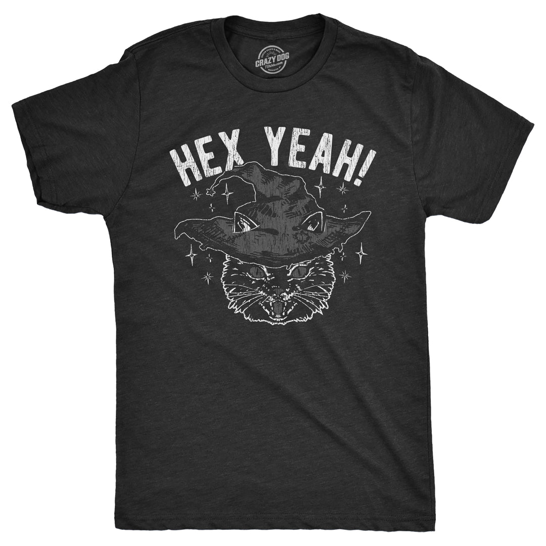 Funny Heather Black - HEX Hex Yeah Mens T Shirt Nerdy Halloween Sarcastic Tee