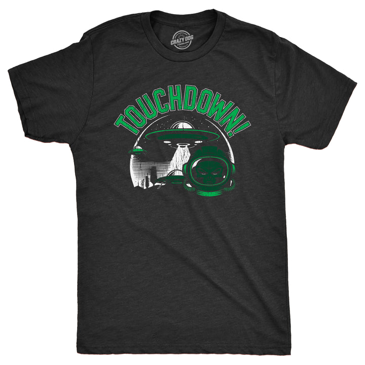 Funny Heather Black - TOUCHDOWN Touchdown Mens T Shirt Nerdy Sarcastic Tee