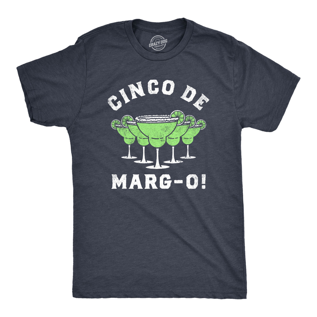 Funny Heather Navy - MARGO Cinco De Margo Mens T Shirt Nerdy Cinco De Mayo Drinking Tee