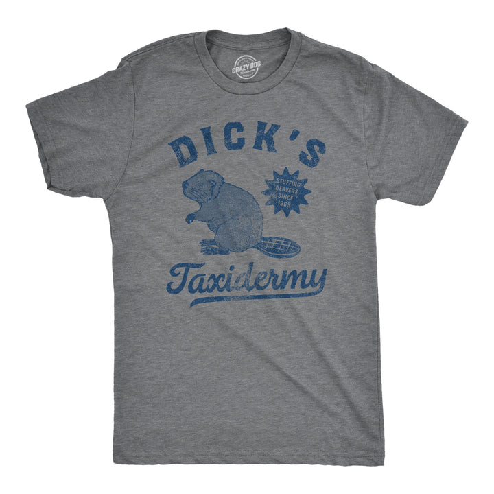 Funny Dark Heather Grey - TAXIDERMY Dicks Taxidermy Mens T Shirt Nerdy sex animal Tee