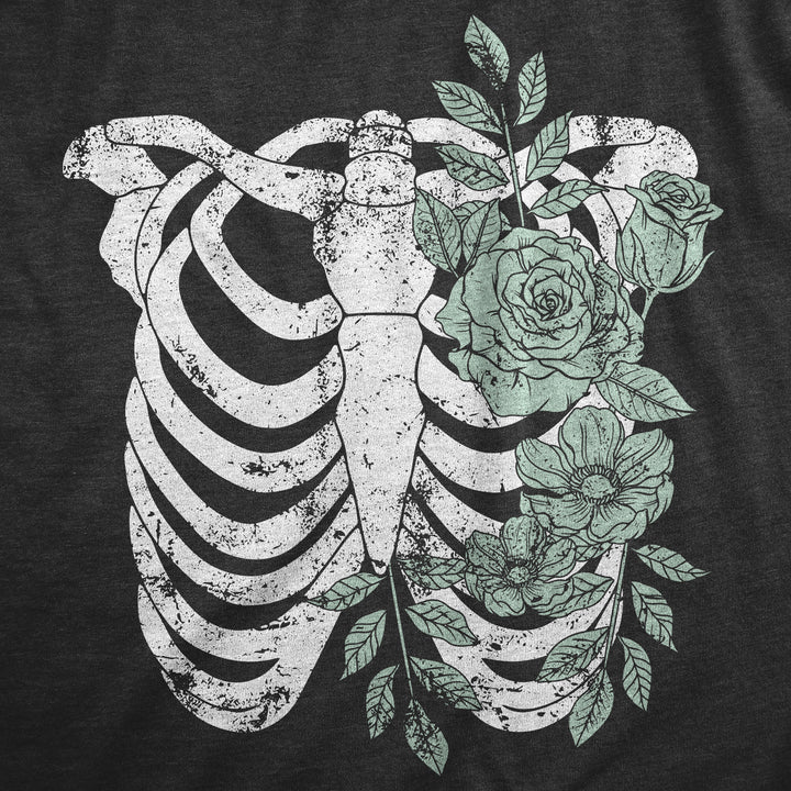 Floral Ribcage Women's T Shirt