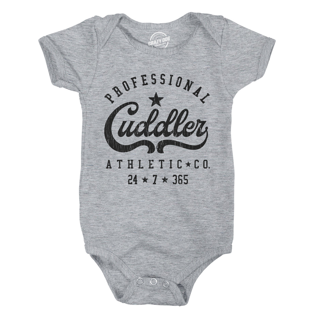 Funny Light Heather Grey - Pro Cuddler Professional Cuddler Onesie Nerdy sarcastic Tee