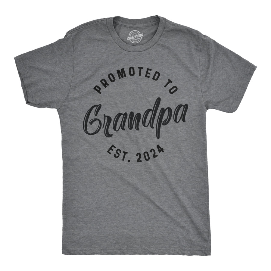 Funny Dark Heather Grey - 2024 Mens T Shirt Nerdy Father's Day Grandfather Tee