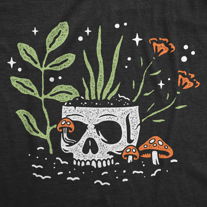 Skull Flowers Men's T Shirt