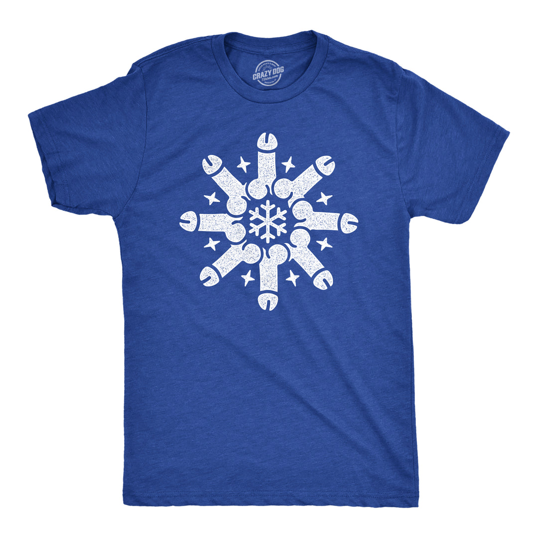 Funny Heather Royal - DICKS Snowflake Dicks Mens T Shirt Nerdy Sarcastic Tee