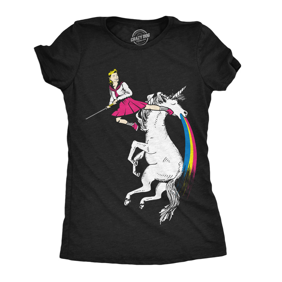 Funny Heather Black - Badass Barbara Badass Barbara Womens T Shirt Nerdy Unicorn sarcastic Tee