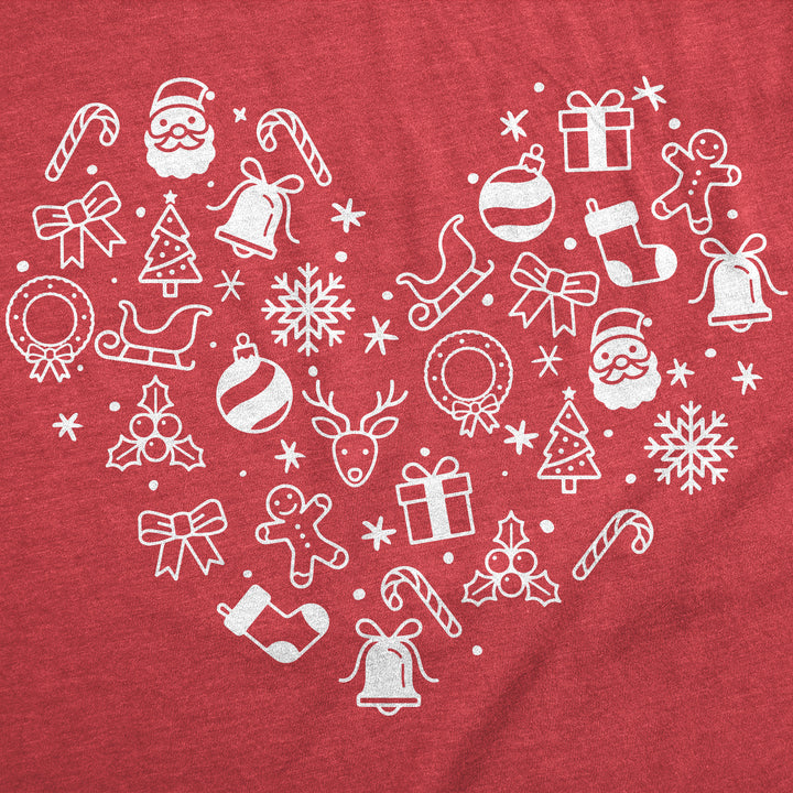 Christmas Heart Women's T Shirt