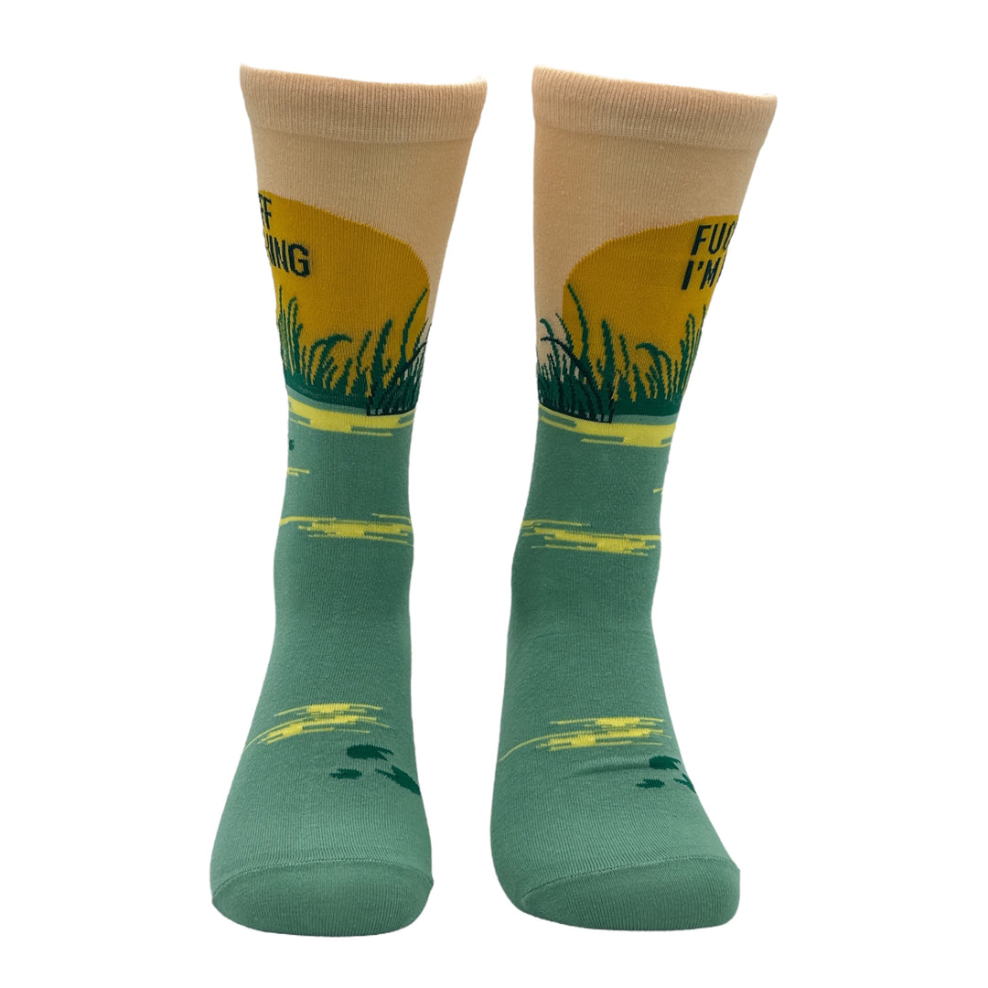 Men's Fuck Off Im Fishing Socks