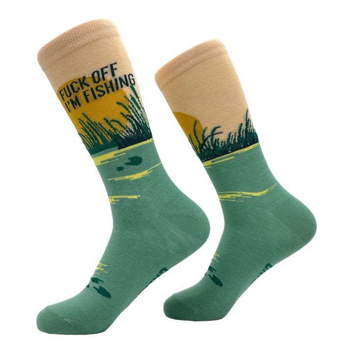 Men's Fuck Off Im Fishing Socks