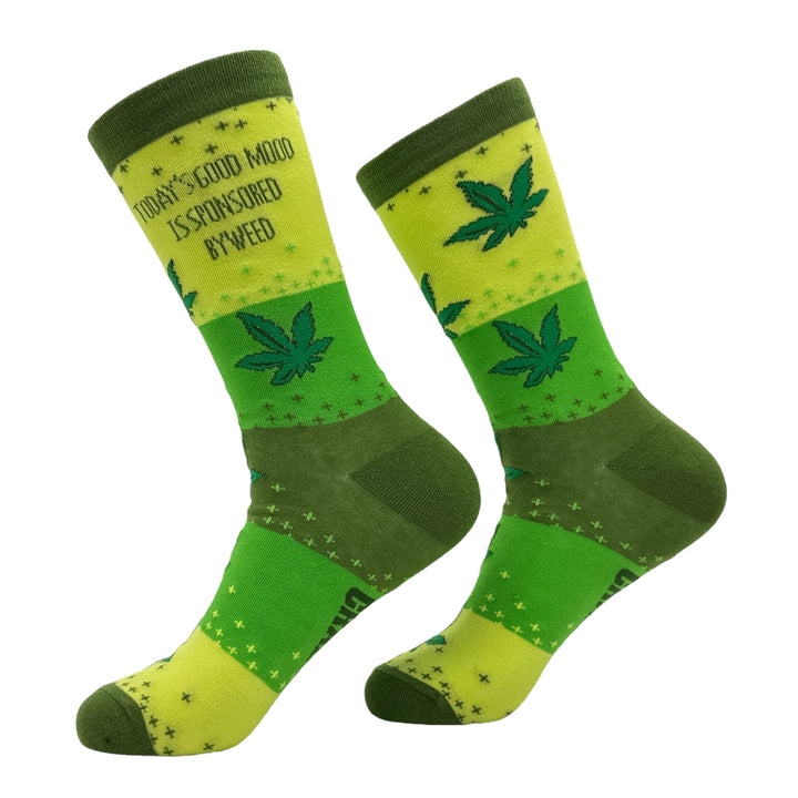 Women's Today's Good Mood Is Sponsored By Weed Socks