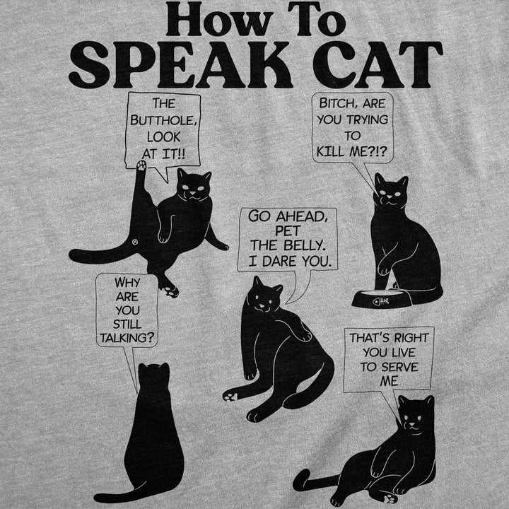 How To Speak Cat Men's T Shirt