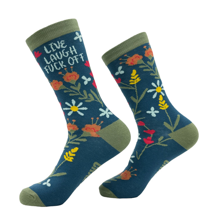 Women's Live Laugh Fuck Off Socks