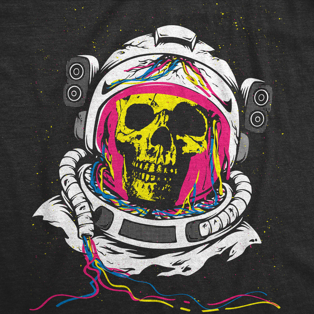 Rainbow Astronaut Skull Women's T Shirt