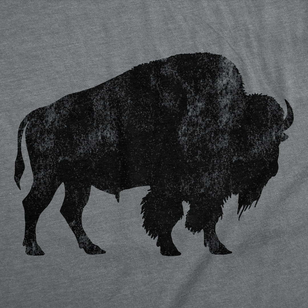 Standing Buffalo Silhouette Men's T Shirt