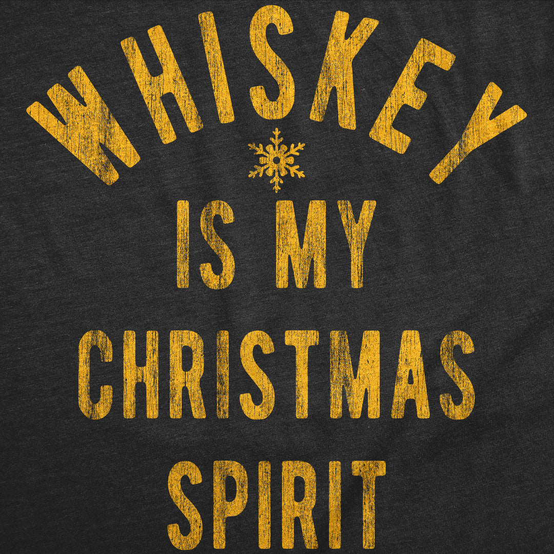 Whiskey Is My Christmas Spirit Men's T Shirt