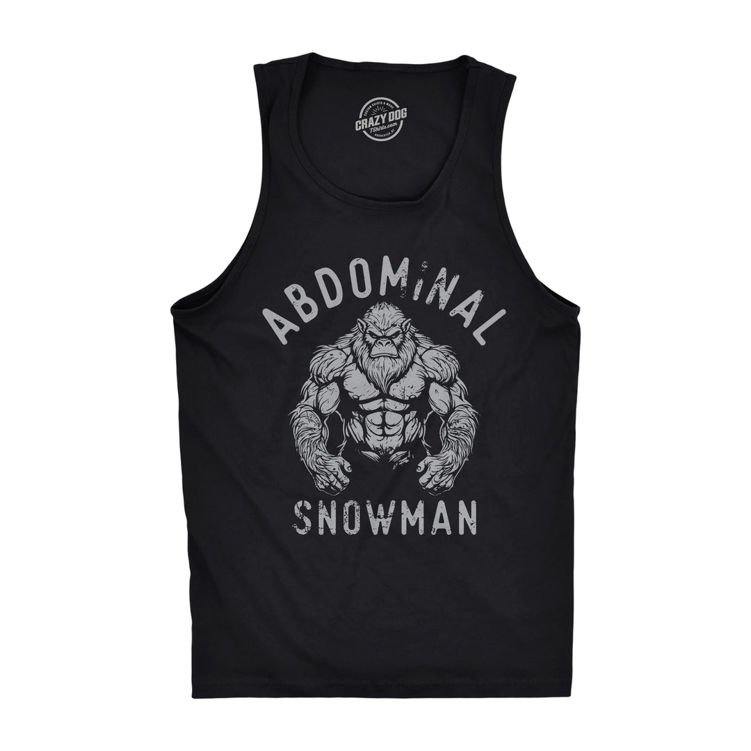 Funny Black - Abdominal Snowman Abdominal Snowman Mens Tank Top Nerdy fitness sarcastic Tee