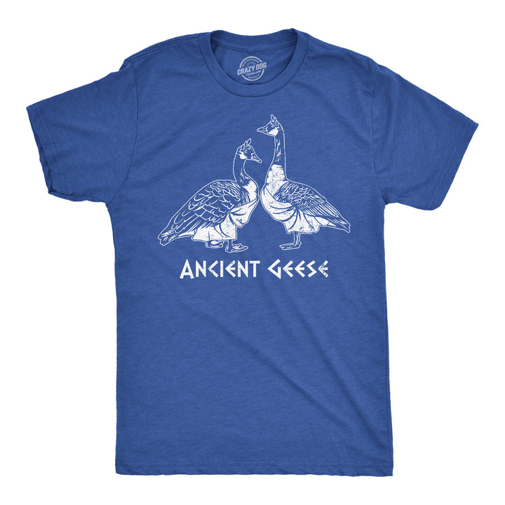 Funny Heather Royal - Ancient Geese Ancient Geese Mens T Shirt Nerdy Animal sarcastic Tee