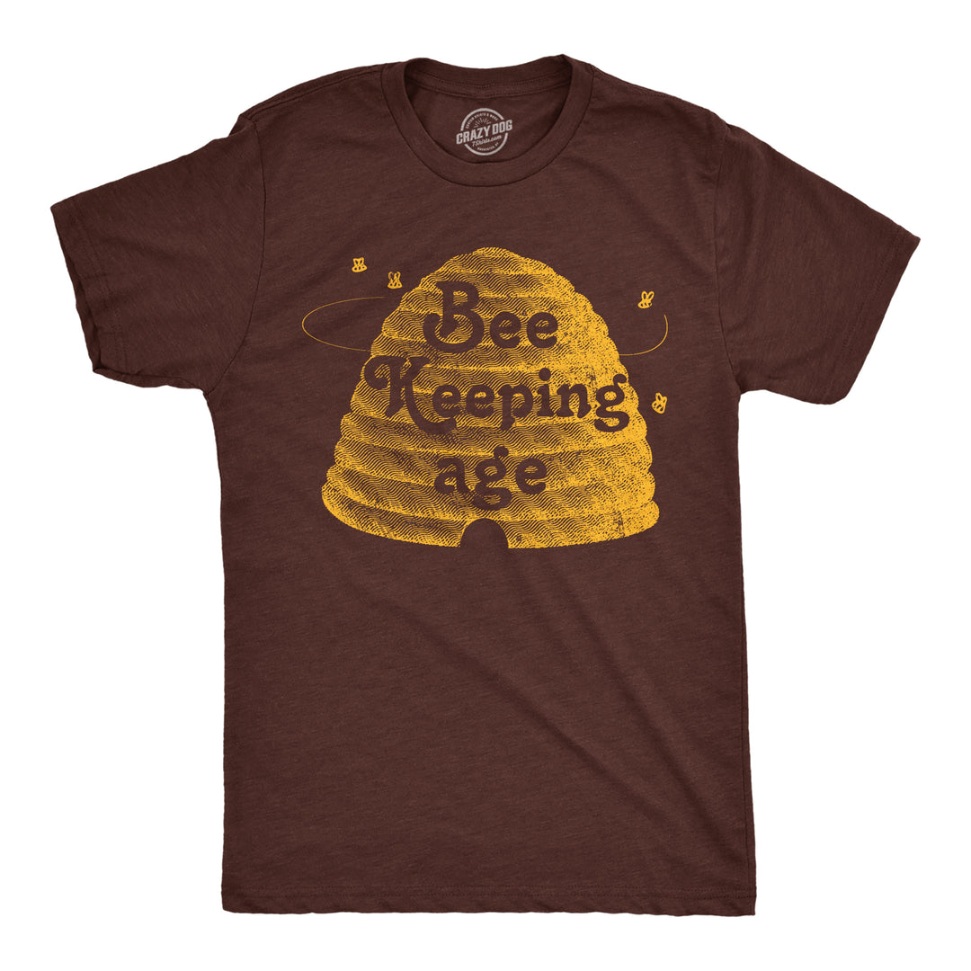 Funny Heather Brown - Bee Keeping Age Bee Keeping Age Mens T Shirt Nerdy sarcastic Tee