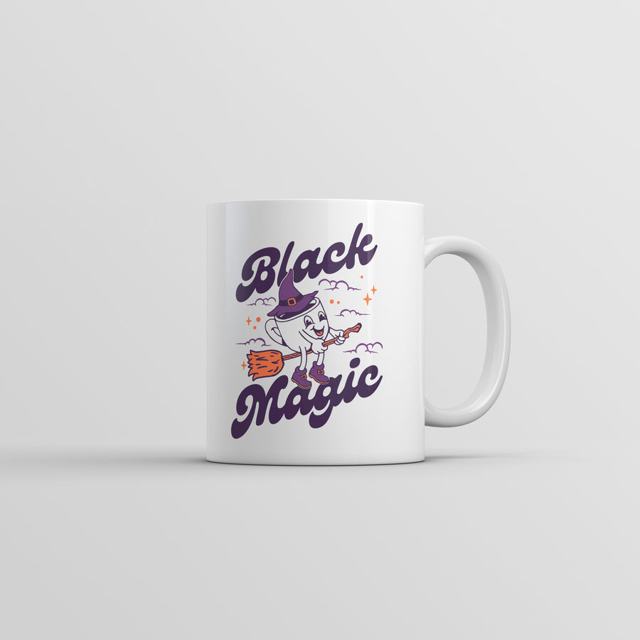 Funny White Black Magic Coffee Mug Nerdy Coffee sarcastic Tee