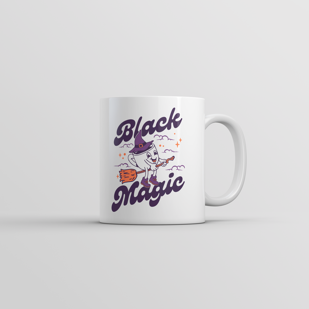 Funny White Black Magic Coffee Mug Nerdy Coffee sarcastic Tee