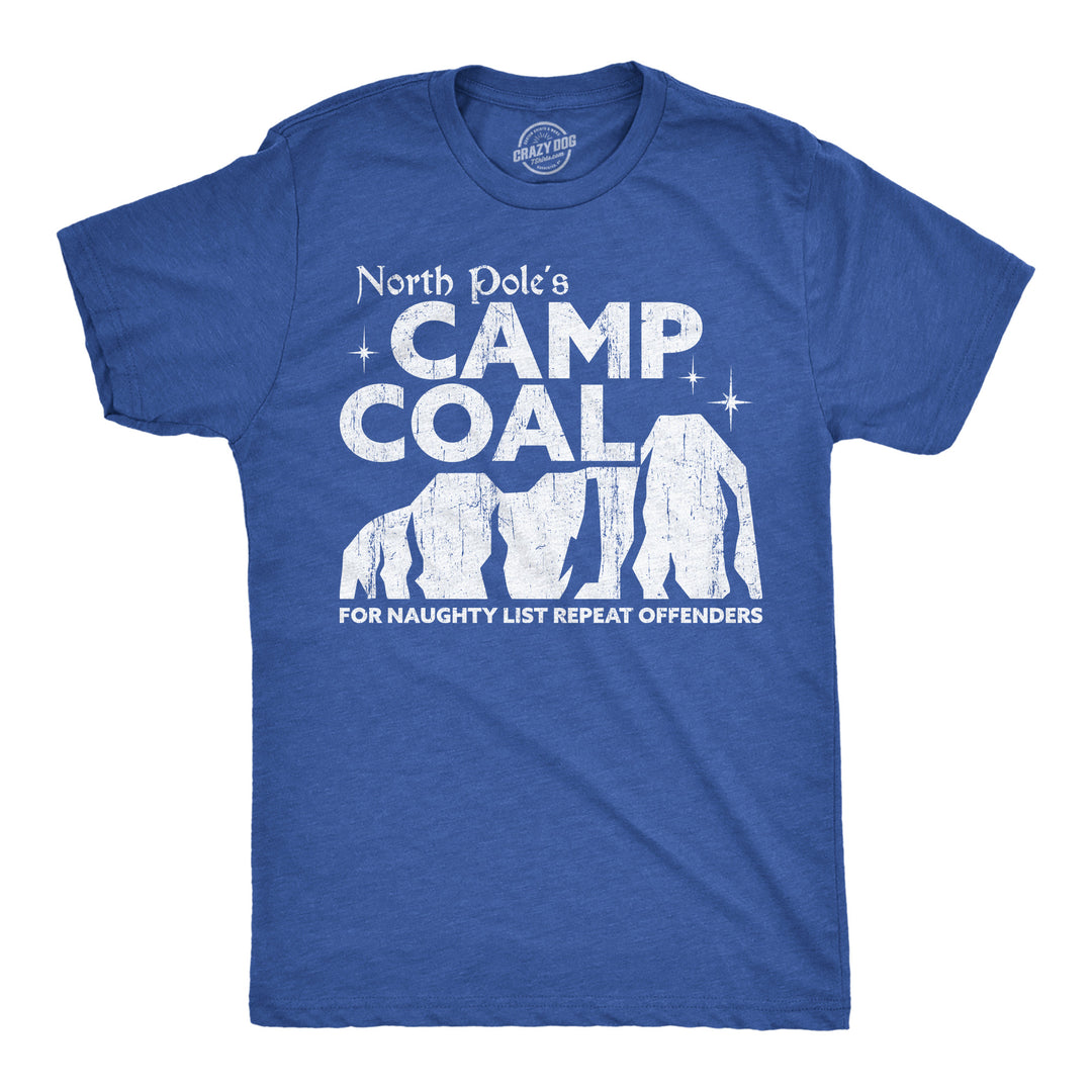 Funny Heather Royal - Camp Coal Camp Coal Mens T Shirt Nerdy Christmas sarcastic Tee