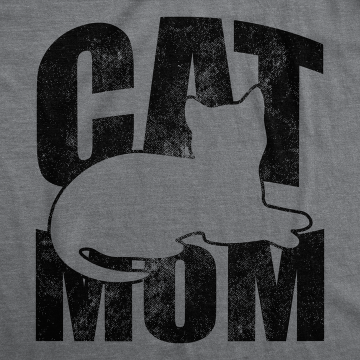 Cat Mom Outline Women's T Shirt