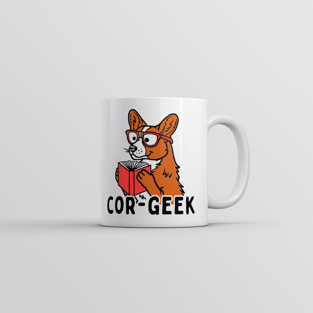 Funny White Cor Geek Coffee Mug Nerdy Dog Nerdy sarcastic Tee