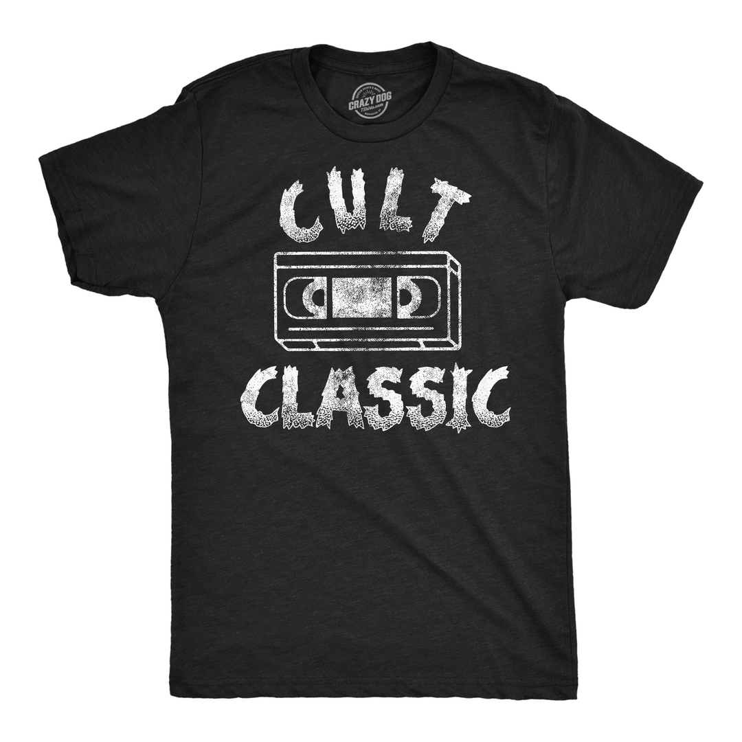 Funny Heather Black - Cult Classic Cult Classic Mens T Shirt Nerdy Retro sarcastic Tee