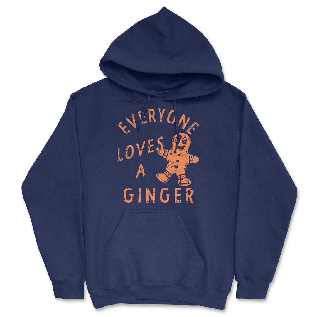 Funny Navy - Loves A Ginger Everyone Loves A Ginger Hoodie Nerdy Christmas sarcastic Tee