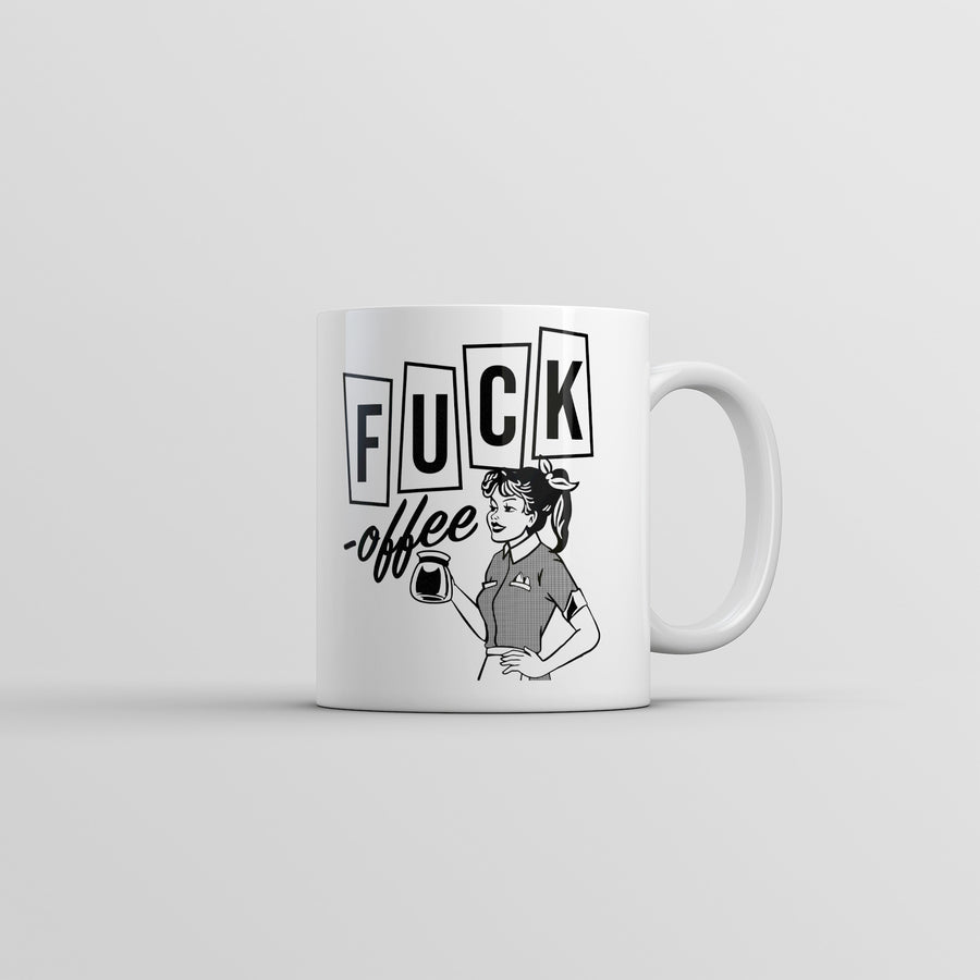 Funny White Fuck Offee Coffee Mug Nerdy Coffee sarcastic Tee