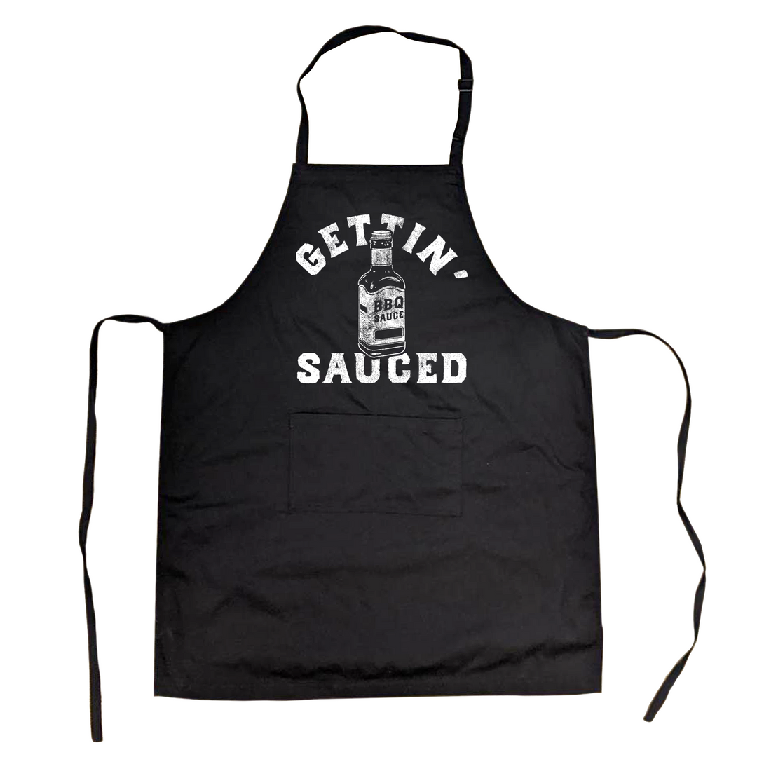 Funny Getting Sauced Apron Nerdy Food sarcastic Tee