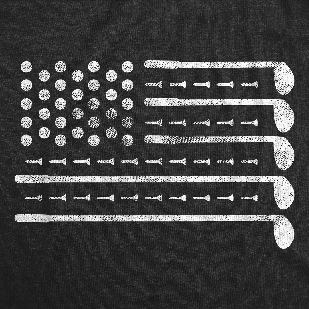 Golf American Flag Men's T Shirt