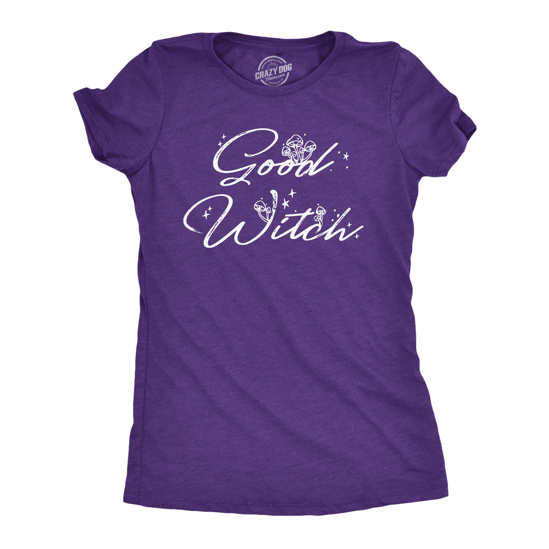 Funny Heather Purple - Good Witch Good Witch Womens T Shirt Nerdy Halloween sarcastic Tee