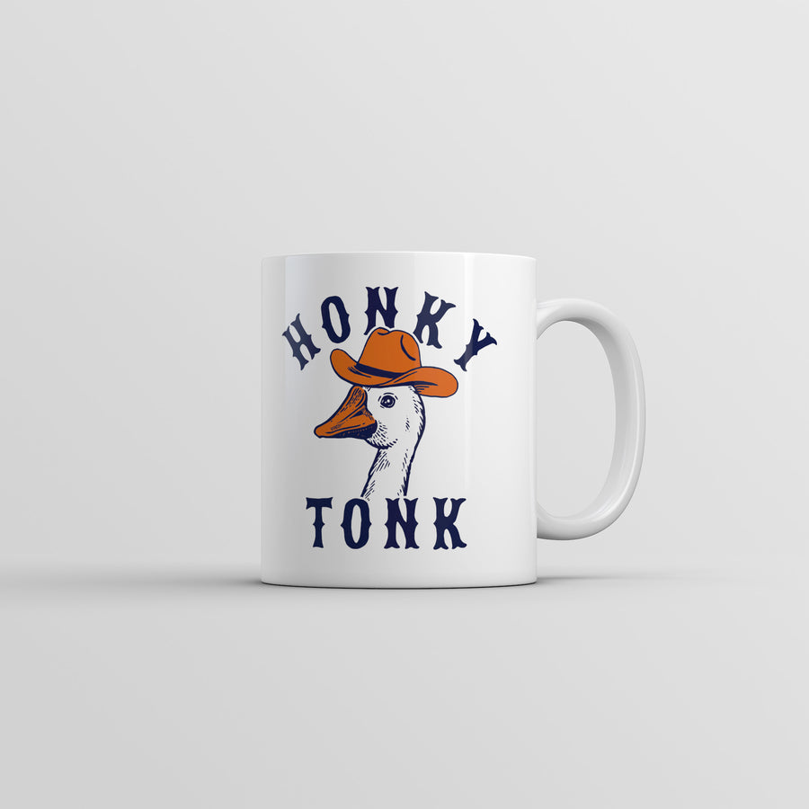 Funny White Honky Tonk Goose Coffee Mug Nerdy animal Sarcastic Tee