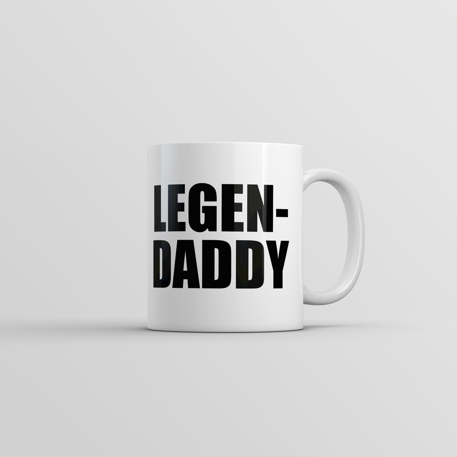 Funny White Legendaddy Coffee Mug Nerdy Father's Day sarcastic Tee