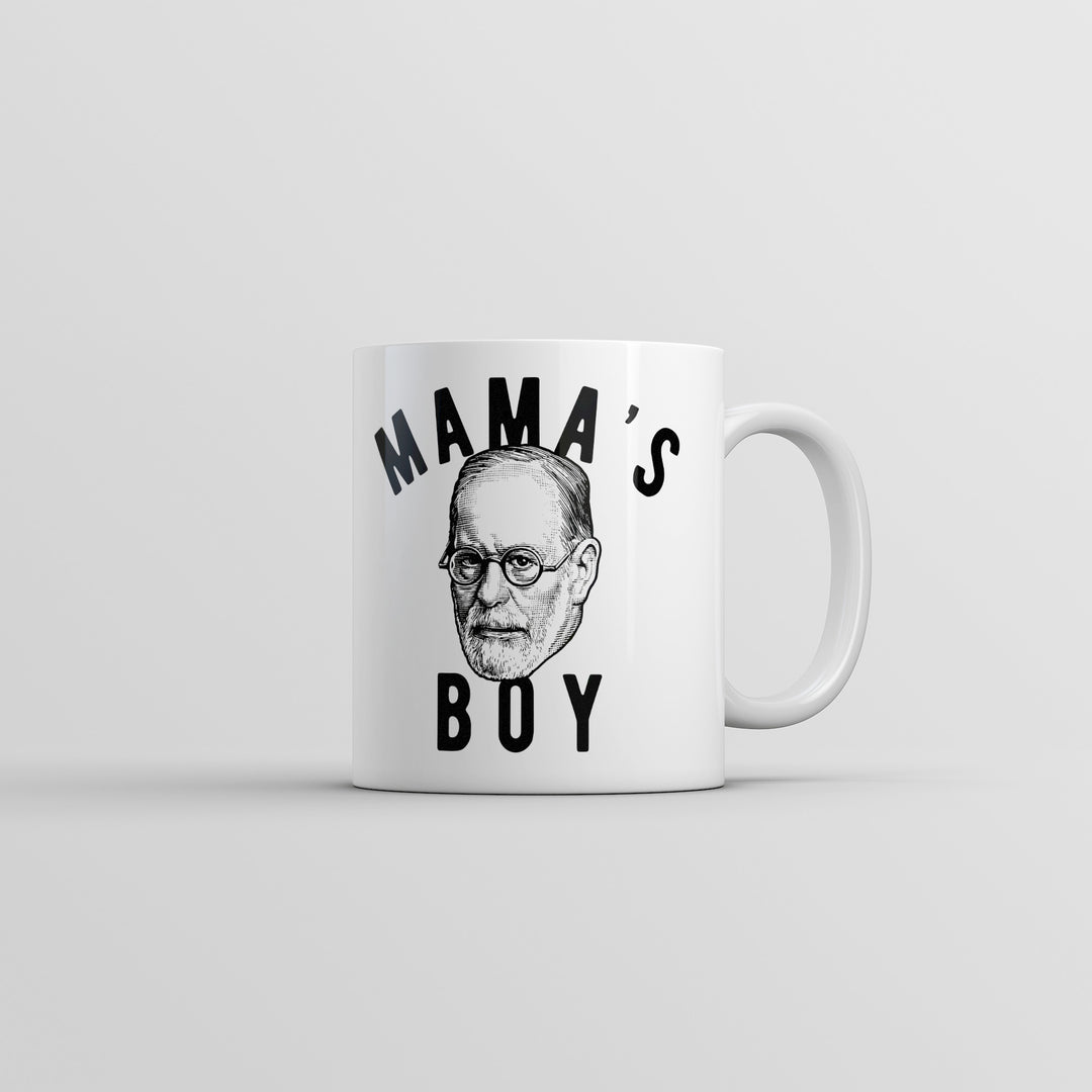 Funny White Mamas Boy Sigmund Freud Coffee Mug Nerdy sarcastic Tee