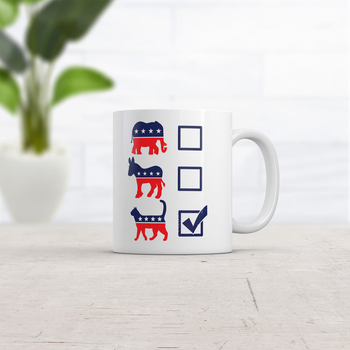 Voting Ballot Cat Mug