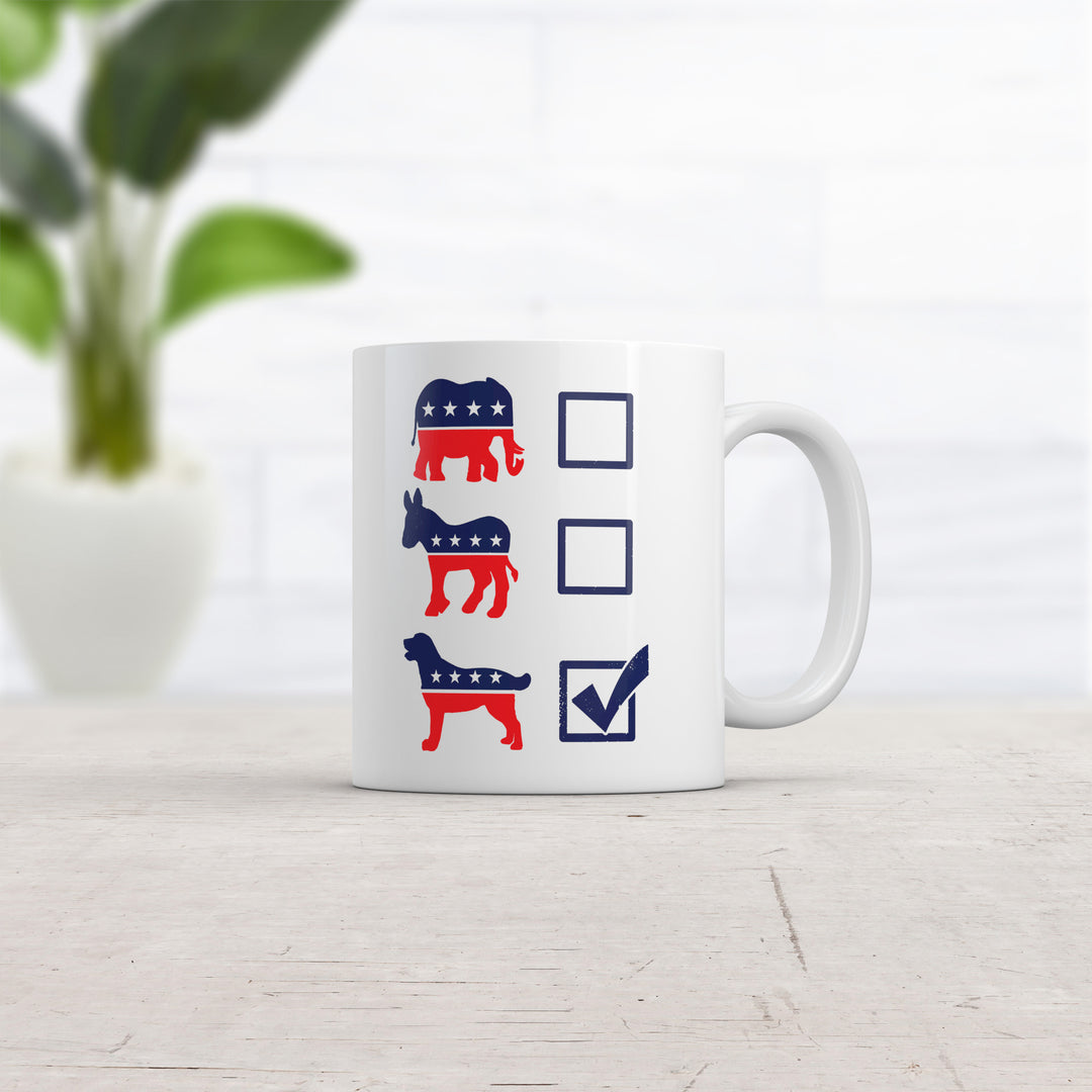 Voting Ballot Dog Mug