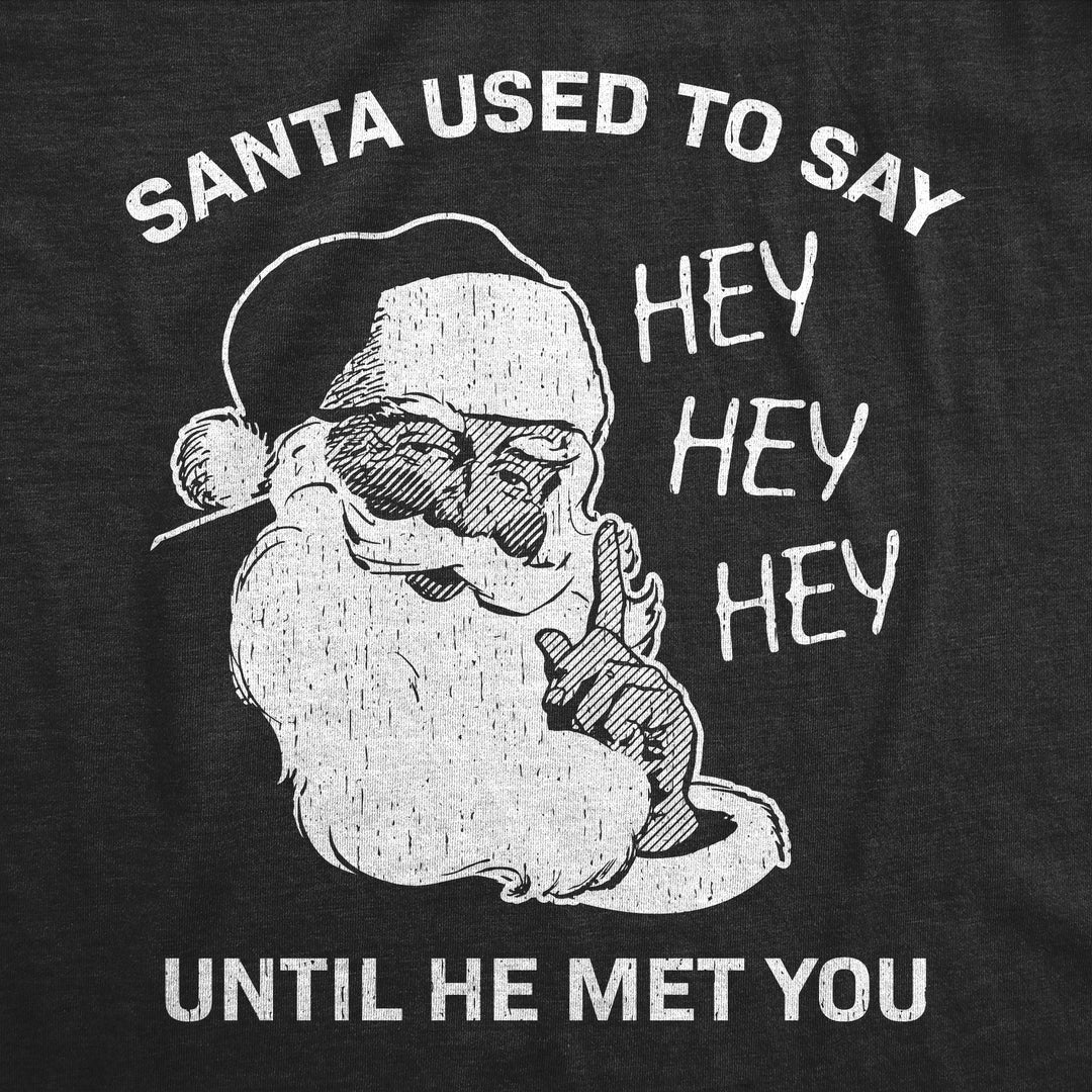 Santa Used To Say Hey Hey Hey Before He Met You Men's T Shirt