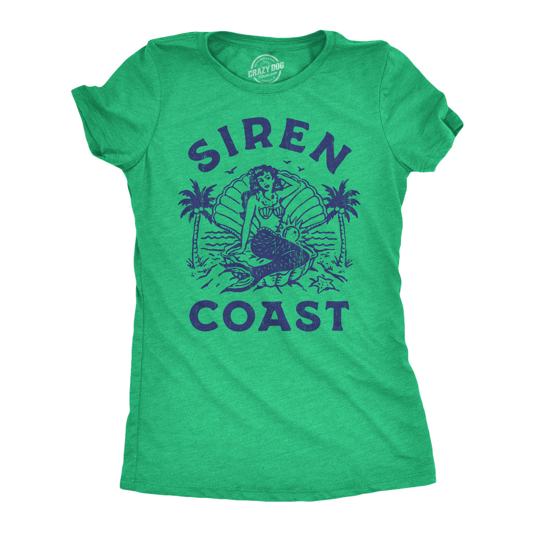 Funny Heather Green - Siren Coast Siren Coast Womens T Shirt Nerdy Sarcastic Tee