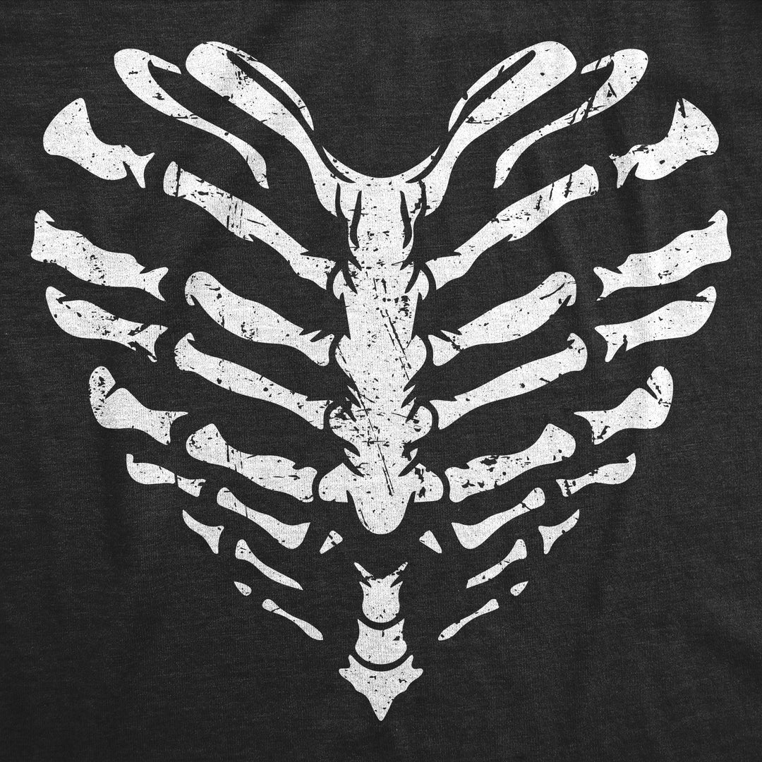 Skeleton Ribcage Heart Men's T Shirt